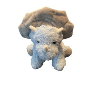 A164 Bearington Collection Dinosaur Tracer Triceratops Plush Stuffed Animal 11"